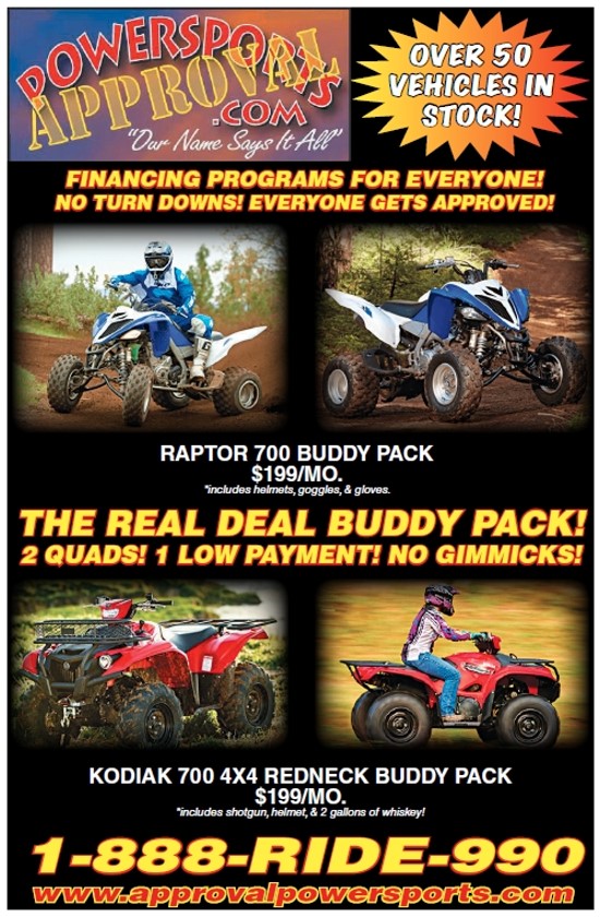 ATV Special Buddy Pack Deal | Approval Powersports | Sandusky Michigan